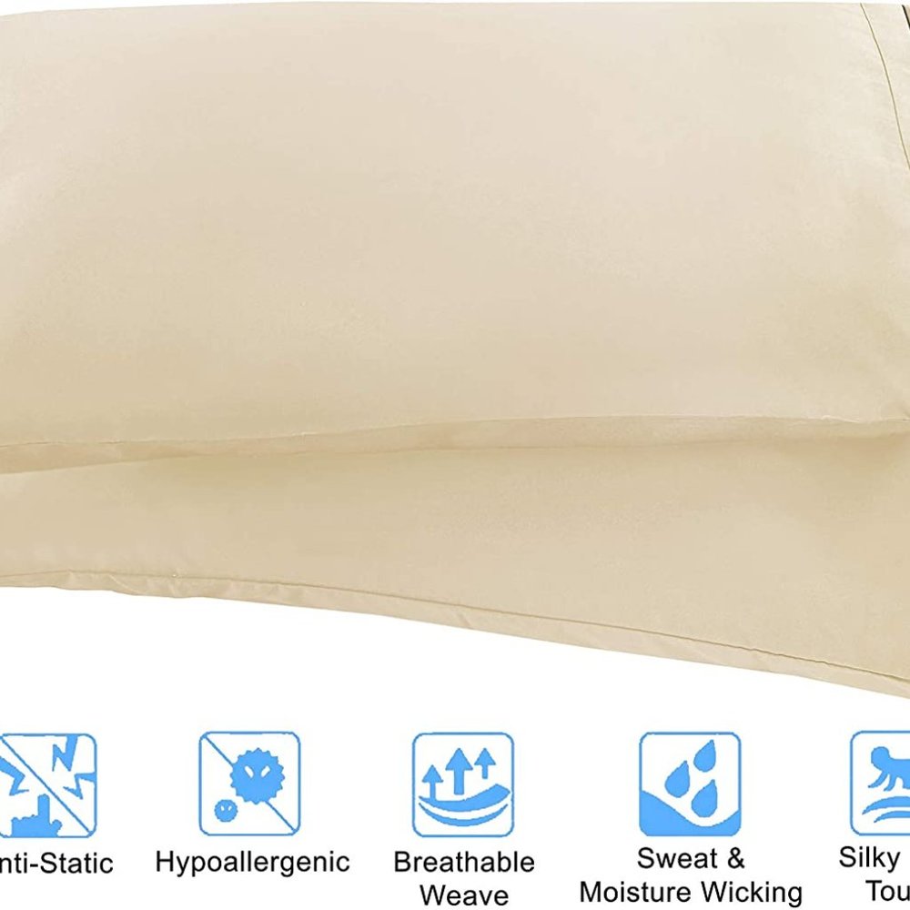 New 1500 Thread Count Wrinkle & Fade Resistant Egyptian Quality 4-Piece Bed Shee - Picture 2 of 6